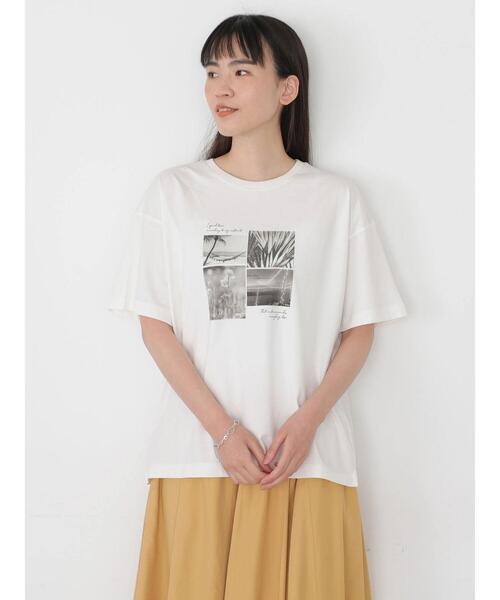 AMERICAN HOLIC(アメリカンホリック)の「背景フォトカットプルオーバー *(Tシャツ/カットソー・レディース・アイボリー/オフホワイト・FREE)」の18枚目の写真