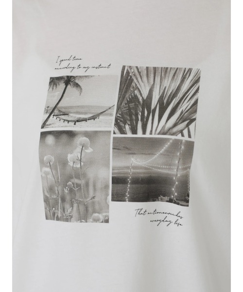 AMERICAN HOLIC(アメリカンホリック)の「背景フォトカットプルオーバー *(Tシャツ/カットソー・レディース・アイボリー/オフホワイト・FREE)」の10枚目の写真