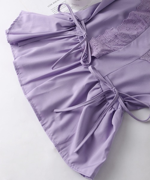 MAISON DE THERESE（メゾン ド テレーズ）の「Vネックシャツ（シャツ/ブラウス・レディース・ホワイト/パープル・M/S）」の21枚目の写真