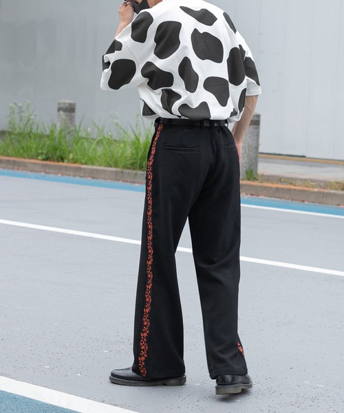 Perushu（ペルーシュ）の「アニマル柄レトロTシャツ（Tシャツ/カットソー・メンズ・オフホワイト/ネイビー・LARGE/MEDIUM）」の10枚目の写真