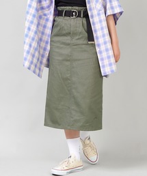 SPINNS | ベルト付 ツイルロングスカート(スカート)