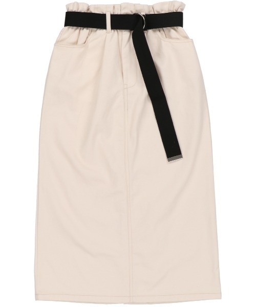 SPINNS（スピンズ）の「ベルト付 ツイルロングスカート（スカート・レディース・ブラック/グリーン/ベージュ/アイボリー・ONESIZE）」の19枚目の写真