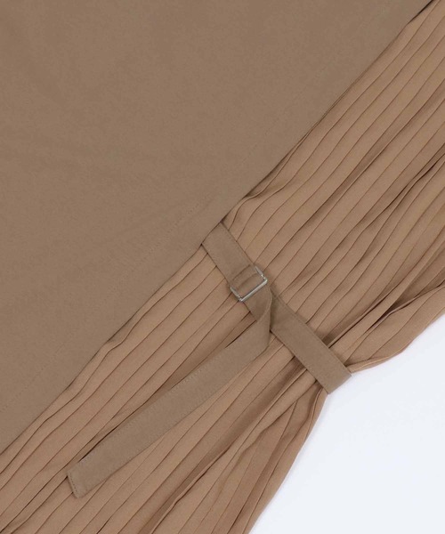 &g'aime(アンジェム)の「【&g’aime】プリーツレイヤードトップス(Tシャツ/カットソー・レディース・ホワイト/ブラック/ベージュ・FREE)」の7枚目の写真