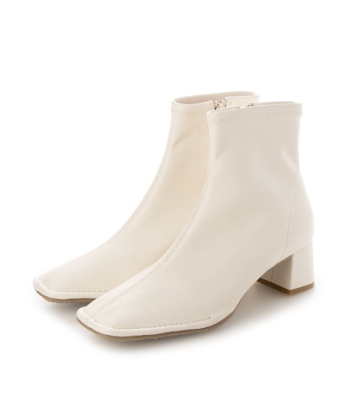 EVOL（イーボル）の「【EVOL】  ステッチブーツ IR9680（ブーツ・レディース・アイボリー/ブラウン/ブラック/ベージュ・22.5cm/23.5cm/24.5cm/23.0cm/24.0cm/25.0cm）」の2枚目の写真