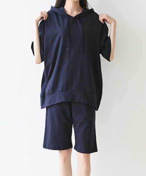 ルームウェア　パーカー　パンツ ルームウェア パーカー ラインパンツ[品番：FT000006790
