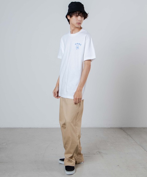 Manhattan Records（マンハッタン レコーズ）の「∴WEGO/Manhattan Records × 台風飯店コラボTシャツ（Tシャツ/カットソー・メンズ・ホワイト/ブラック・MEDIUM/LARGE/X-LARGE/XX-LARGE）」の5枚目の写真