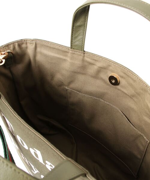 intoxic.（イントキシック）の「【intoxic.】レコードボックストート（トートバッグ・レディース・グリーン/ブラック・FREE）」の6枚目の写真