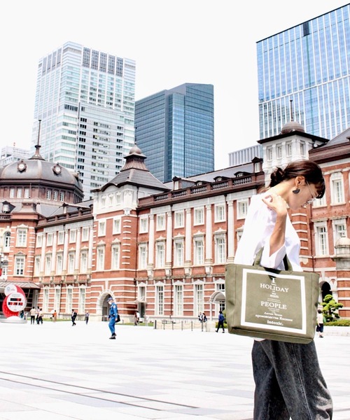 intoxic.（イントキシック）の「【intoxic.】レコードボックストート（トートバッグ・レディース・グリーン/ブラック・FREE）」の16枚目の写真