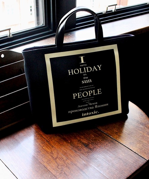 intoxic.（イントキシック）の「【intoxic.】レコードボックストート（トートバッグ・レディース・グリーン/ブラック・FREE）」の9枚目の写真