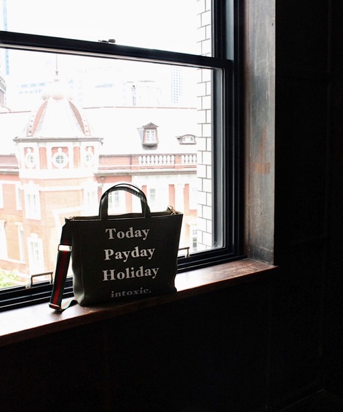 intoxic.（イントキシック）の「【intoxic.】レコードボックストート（トートバッグ・レディース・グリーン/ブラック・FREE）」の11枚目の写真