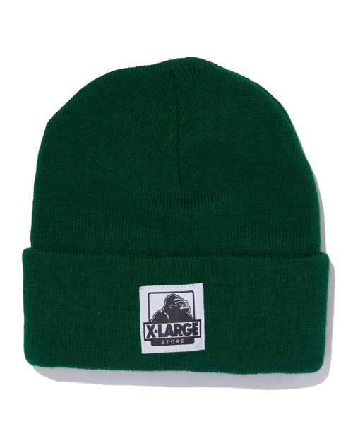 XLARGE（エクストララージ）の「OG PATCHED BEANIE（ニットキャップ/ビーニー・メンズ・ブラック/グリーン/ネイビー・ONE SIZE）」の2枚目の写真