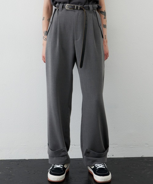 AIVER（アイバー）の「AIVER　TRミリタリーワイドスラックス（スラックス・メンズ・ブラック/グレー/ダークグレー・MEDIUM/LARGE）」の3枚目の写真