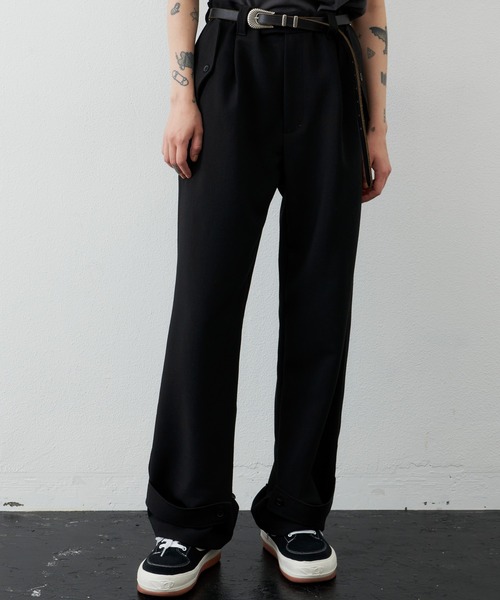 AIVER（アイバー）の「AIVER　TRミリタリーワイドスラックス（スラックス・メンズ・ブラック/グレー/ダークグレー・MEDIUM/LARGE）」の2枚目の写真