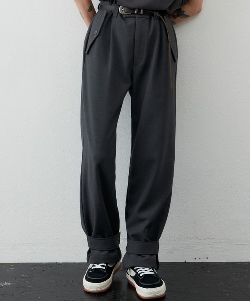 AIVER（アイバー）の「AIVER　TRミリタリーワイドスラックス（スラックス・メンズ・ブラック/グレー/ダークグレー・MEDIUM/LARGE）」の6枚目の写真