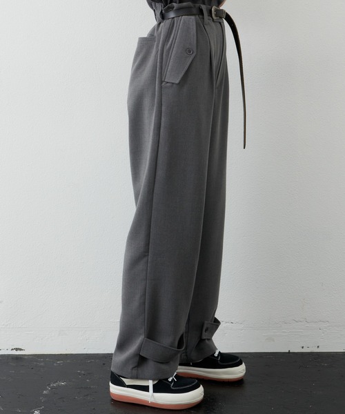 AIVER（アイバー）の「AIVER　TRミリタリーワイドスラックス（スラックス・メンズ・ブラック/グレー/ダークグレー・MEDIUM/LARGE）」の5枚目の写真