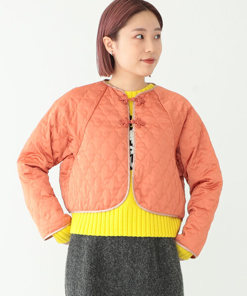 BEAMS BOY（ビームスボーイ）の「BEAMS BOY / チャイナボタン キルティング ブルゾン（ブルゾン・レディース・ミント/レッド系その他・ONE SIZE）」の5枚目の写真