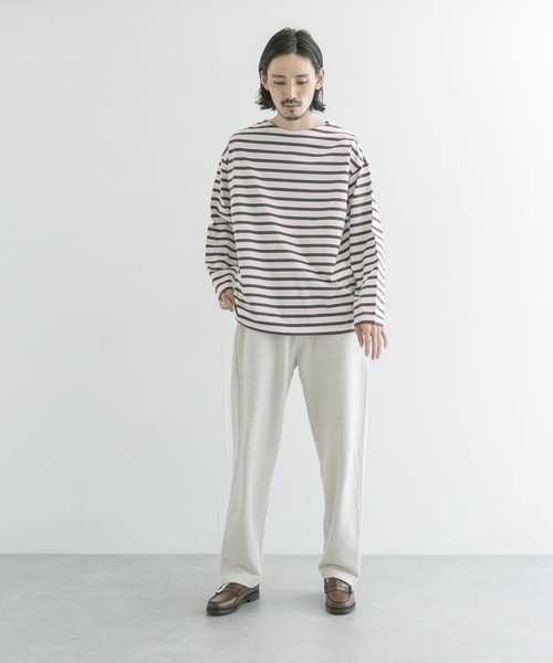 URBAN RESEARCH（アーバンリサーチ）の「ボートネックボーダーロングスリーブ（Tシャツ/カットソー・メンズ・グリーン系その他/ブルー系その他/パープル系その他/レッド系その他・MEDIUM/LARGE）」の14枚目の写真