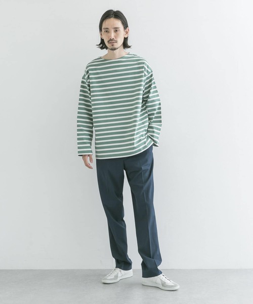 URBAN RESEARCH（アーバンリサーチ）の「ボートネックボーダーロングスリーブ（Tシャツ/カットソー・メンズ・グリーン系その他/ブルー系その他/パープル系その他/レッド系その他・MEDIUM/LARGE）」の17枚目の写真