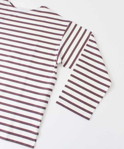 URBAN RESEARCH（アーバンリサーチ）の「ボートネックボーダーロングスリーブ（Tシャツ/カットソー・メンズ・グリーン系その他/ブルー系その他/パープル系その他/レッド系その他・MEDIUM/LARGE）」の8枚目の写真