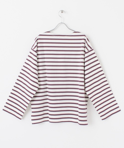 URBAN RESEARCH（アーバンリサーチ）の「ボートネックボーダーロングスリーブ（Tシャツ/カットソー・メンズ・グリーン系その他/ブルー系その他/パープル系その他/レッド系その他・MEDIUM/LARGE）」の13枚目の写真