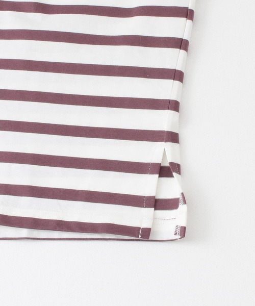 URBAN RESEARCH（アーバンリサーチ）の「ボートネックボーダーロングスリーブ（Tシャツ/カットソー・メンズ・グリーン系その他/ブルー系その他/パープル系その他/レッド系その他・MEDIUM/LARGE）」の22枚目の写真