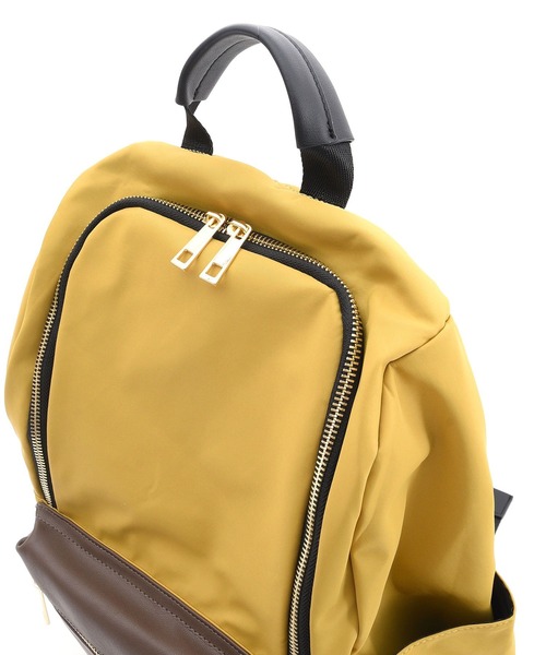 COOCO（クーコ）の「１０ポケットフェイクレザーポケットリュック（バックパック/リュック・レディース・カーキ/モカ/ライトグレー/ブラック/マスタード・9）」の20枚目の写真