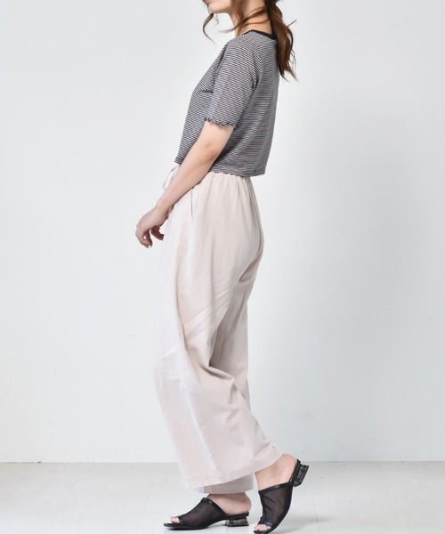 RETRO GIRL（レトロガール）の「リネンライクストレートパンツ（その他パンツ・レディース・ブラウン/アイボリー/ブラック・FREE）」の16枚目の写真