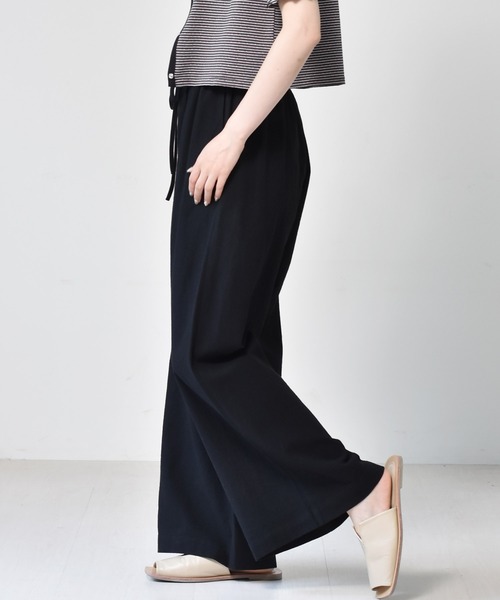 RETRO GIRL（レトロガール）の「リネンライクストレートパンツ（その他パンツ・レディース・ブラウン/アイボリー/ブラック・FREE）」の17枚目の写真