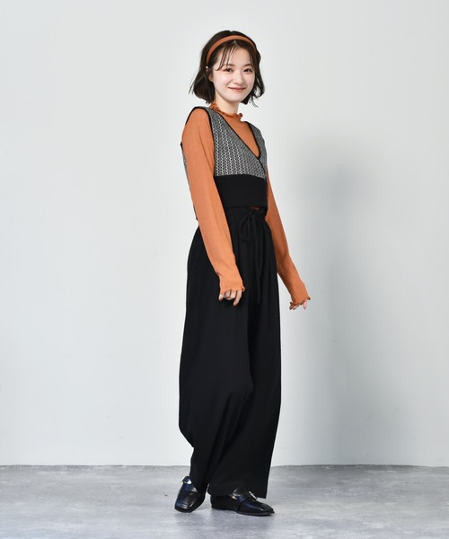 RETRO GIRL（レトロガール）の「リネンライクストレートパンツ（その他パンツ・レディース・ブラウン/アイボリー/ブラック・FREE）」の20枚目の写真