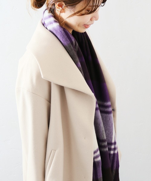 La TOTALITE（ラトータリテ）の「ウールビーバーショートコート◆（その他アウター・レディース・ブラック/ベージュ/ピンク・38/36）」の11枚目の写真