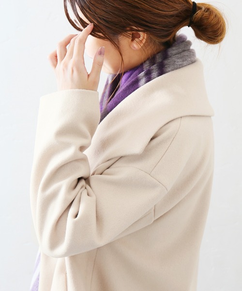 La TOTALITE（ラトータリテ）の「ウールビーバーショートコート◆（その他アウター・レディース・ブラック/ベージュ/ピンク・38/36）」の13枚目の写真