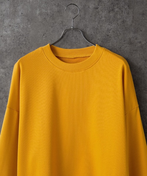 act'm（アクトム）の「【act'm】ブランドロゴ刺繍ベーシックオーバーサイズスウェット（スウェット・メンズ・チャコールグレー/ブラック/マスタード/ワイン/ダークブルー・S/M/L）」の7枚目の写真