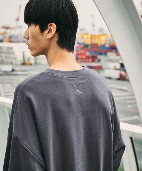 act'm（アクトム）の「【act'm】ブランドロゴ刺繍ベーシックオーバーサイズスウェット（スウェット・メンズ・チャコールグレー/ブラック/マスタード/ワイン/ダークブルー・S/M/L）」の21枚目の写真