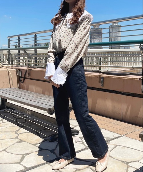 apres jour(アプレジュール)の「フリル花柄ブラウス【ZOZOTOWN限定アイテム】(シャツ/ブラウス・レディース・アイボリー/ブラック・フリー/X-LARGE)」の21枚目の写真