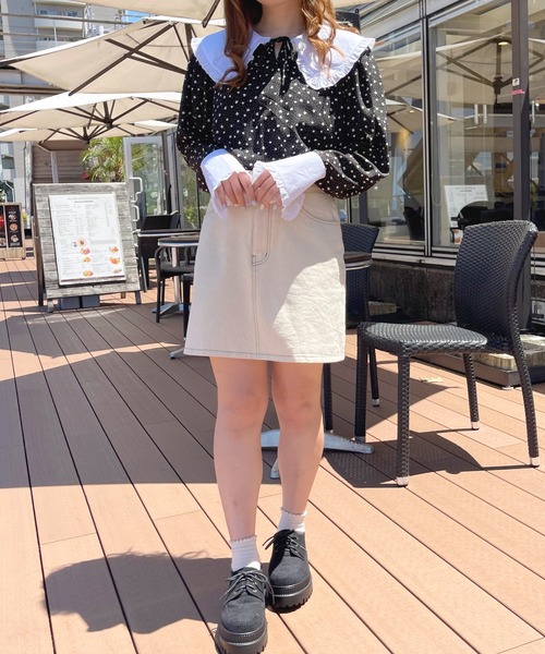 apres jour(アプレジュール)の「フリル花柄ブラウス【ZOZOTOWN限定アイテム】(シャツ/ブラウス・レディース・アイボリー/ブラック・フリー/X-LARGE)」の18枚目の写真