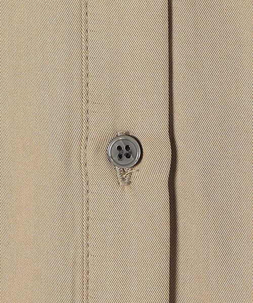 SHIPS any（シップス エニィ）の「SHIPS any:〈ウォッシャブル〉バックフレア シャツ ワンピース（シャツワンピース・レディース・ブラック/ベージュ・ONE SIZE）」の5枚目の写真