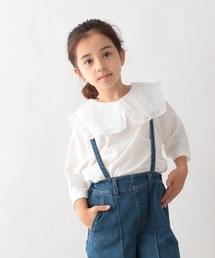 GLOBAL WORK | 【キッズ】DRY／BIGフリルカラーT7分袖/217178(Tシャツ/カットソー)