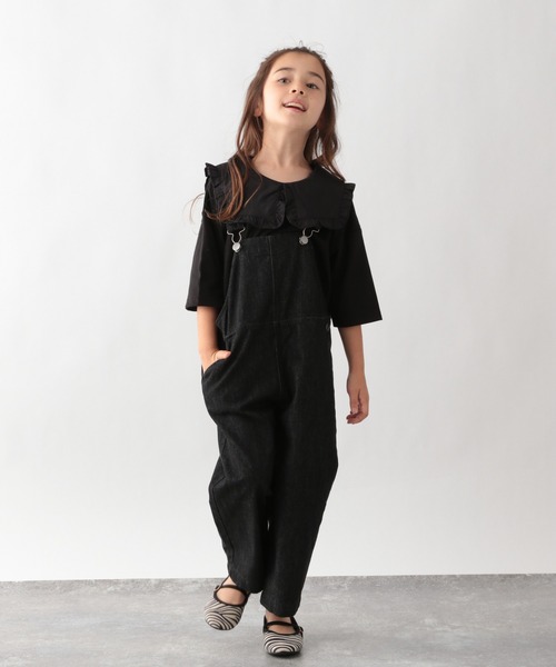 GLOBAL WORK（グローバルワーク）の「【キッズ】DRY／BIGフリルカラーT7分袖/217178（Tシャツ/カットソー・キッズ・ホワイト/ブラック・110cm/100cm/120cm/130cm/140cm/150cm/160cm）」の18枚目の写真