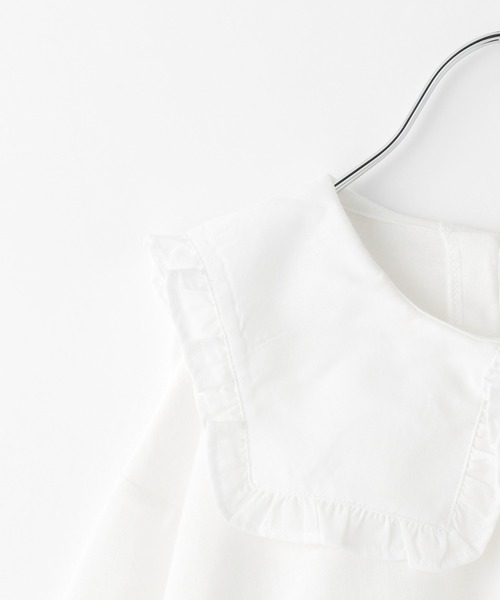 GLOBAL WORK（グローバルワーク）の「【キッズ】DRY／BIGフリルカラーT7分袖/217178（Tシャツ/カットソー・キッズ・ホワイト/ブラック・110cm/100cm/120cm/130cm/140cm/150cm/160cm）」の19枚目の写真