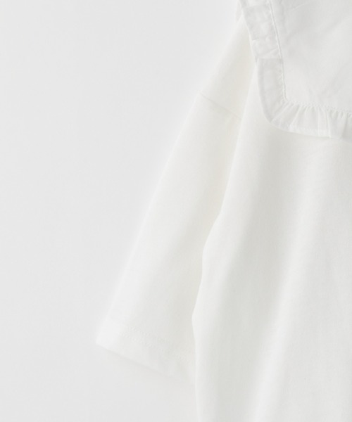 GLOBAL WORK（グローバルワーク）の「【キッズ】DRY／BIGフリルカラーT7分袖/217178（Tシャツ/カットソー・キッズ・ホワイト/ブラック・110cm/100cm/120cm/130cm/140cm/150cm/160cm）」の21枚目の写真