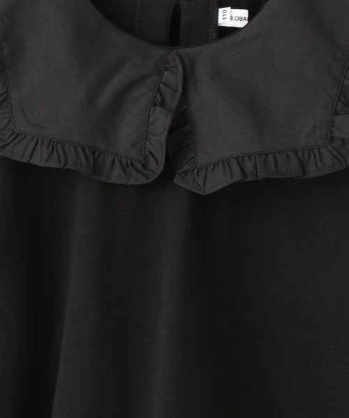 GLOBAL WORK（グローバルワーク）の「【キッズ】DRY／BIGフリルカラーT7分袖/217178（Tシャツ/カットソー・キッズ・ホワイト/ブラック・110cm/100cm/120cm/130cm/140cm/150cm/160cm）」の10枚目の写真