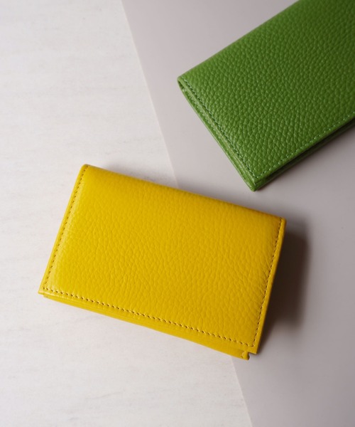 INGRESSO(イングレッソ)の「【 INGRESSO / イングレッソ 】 牛革 名刺入れ / カードケース(名刺入れ・レディース・ブラック/レッド/ピンク/オレンジ/ライトグリーン/ブラウン/グリーン/ネイビー/ブルー/イエロー・FREE)」の7枚目の写真