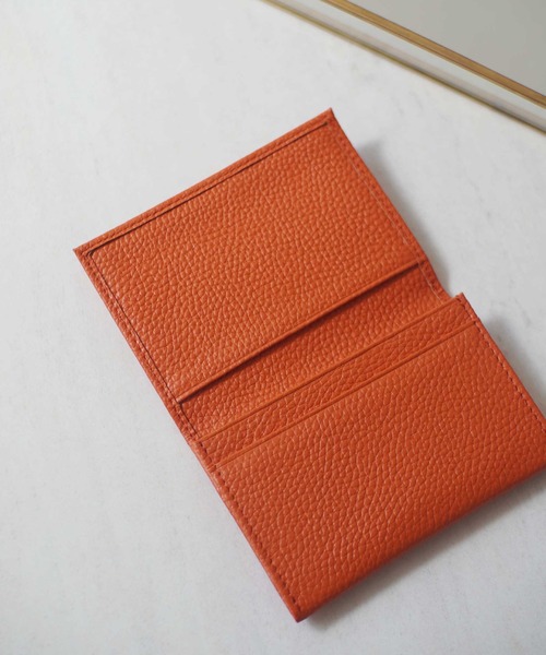 INGRESSO(イングレッソ)の「【 INGRESSO / イングレッソ 】 牛革 名刺入れ / カードケース(名刺入れ・レディース・ブラック/レッド/ピンク/オレンジ/ライトグリーン/ブラウン/グリーン/ネイビー/ブルー/イエロー・FREE)」の10枚目の写真