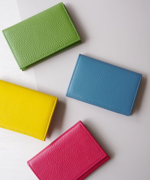 INGRESSO(イングレッソ)の「【 INGRESSO / イングレッソ 】 牛革 名刺入れ / カードケース(名刺入れ・レディース・ブラック/レッド/ピンク/オレンジ/ライトグリーン/ブラウン/グリーン/ネイビー/ブルー/イエロー・FREE)」の6枚目の写真