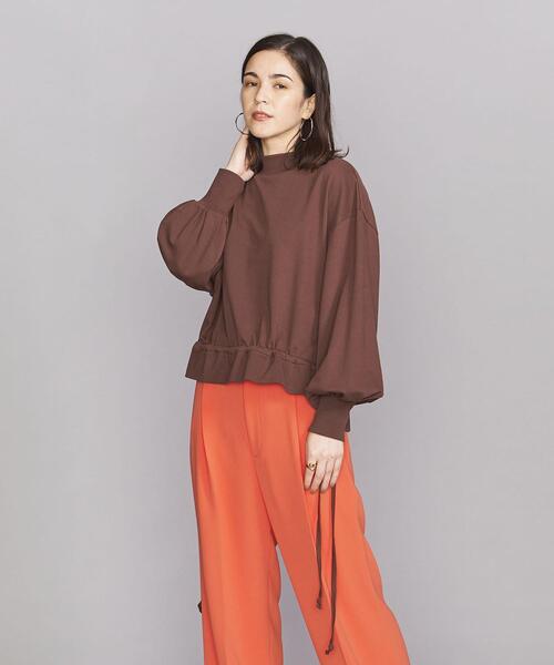BEAUTY&YOUTH UNITED ARROWS（ビューティーアンドユースユナイテッドアローズ）の「BY コットンリブドローストリング カットソー（Tシャツ/カットソー・レディース・ブラック/ブラウン/オフホワイト・FREE）」の3枚目の写真