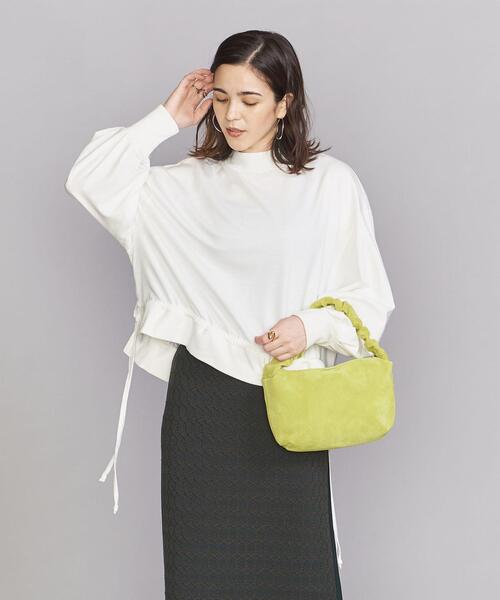 BEAUTY&YOUTH UNITED ARROWS（ビューティーアンドユースユナイテッドアローズ）の「BY コットンリブドローストリング カットソー（Tシャツ/カットソー・レディース・ブラック/ブラウン/オフホワイト・FREE）」の2枚目の写真