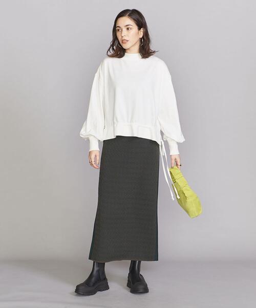 BEAUTY&YOUTH UNITED ARROWS（ビューティーアンドユースユナイテッドアローズ）の「BY コットンリブドローストリング カットソー（Tシャツ/カットソー・レディース・ブラック/ブラウン/オフホワイト・FREE）」の8枚目の写真