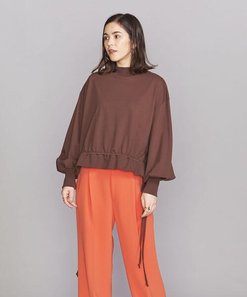 BEAUTY&YOUTH UNITED ARROWS（ビューティーアンドユースユナイテッドアローズ）の「BY コットンリブドローストリング カットソー（Tシャツ/カットソー・レディース・ブラック/ブラウン/オフホワイト・FREE）」の6枚目の写真