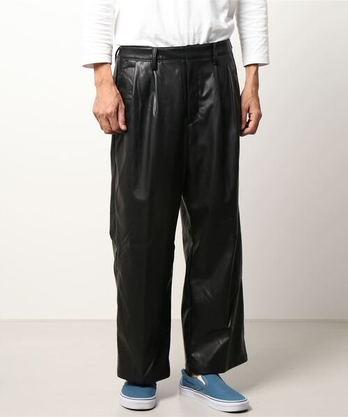 DANKE SCHON(ダンケシェーン)の「DankeSchon/ダンケシェーン/エコレザースラックス/EcoLether Slacks(その他パンツ・メンズ・ブラック・SMALL/MEDIUM)」の4枚目の写真