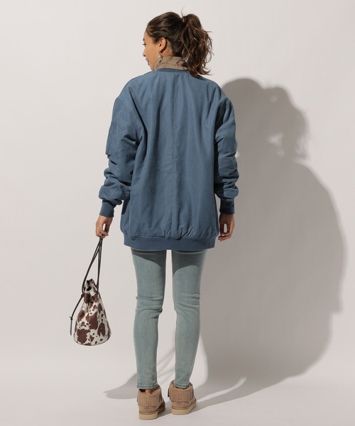 BAYFLOW（ベイフロー）の「ナカワタロングMA-1（MA-1・レディース・ベージュ/カーキ/ブルー・FREE）」の11枚目の写真